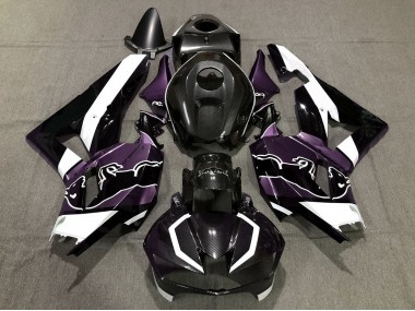 Violet Personnalisé Fibre De Carbone Taureau 13-23 Honda CBR600RR Carénage Moto