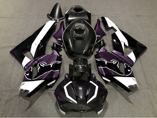 Violet Personnalisé Fibre De Carbone Taureau 13-23 Honda CBR600RR Carénage Moto Violet Personnalisé Fibre De Carbone Taureau 13-23 Honda CBR600RR Carénage Moto
