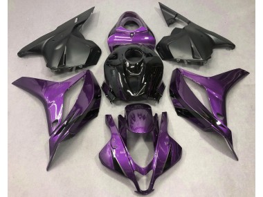 Violet Profond Avec Du Noir 09-12 Honda CBR600RR Carénage Moto