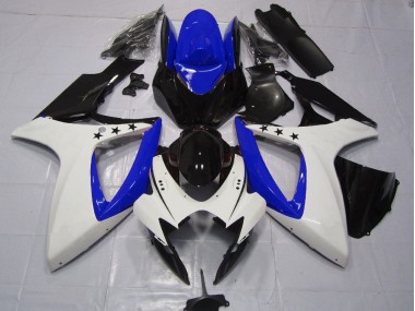 Étoile Bleu Foncé 06-07 Suzuki GSXR 600-750 Carénage Moto