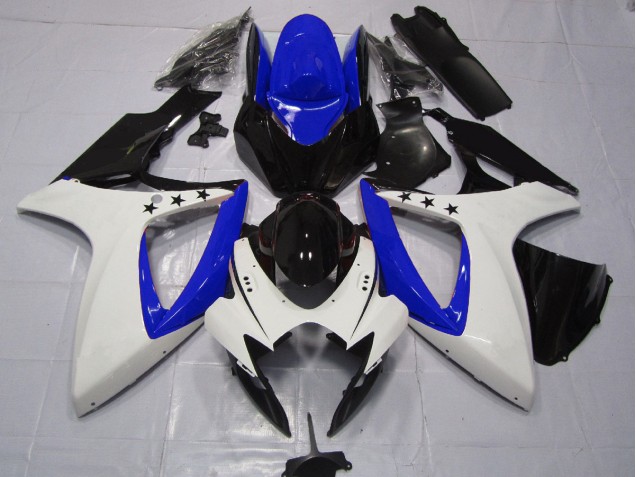Étoile Bleu Foncé 06-07 Suzuki GSXR 600-750 Carénage Moto