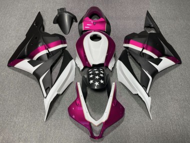 Étoile Noire Mate & Rose 09-12 Honda CBR600RR Carénage Moto
