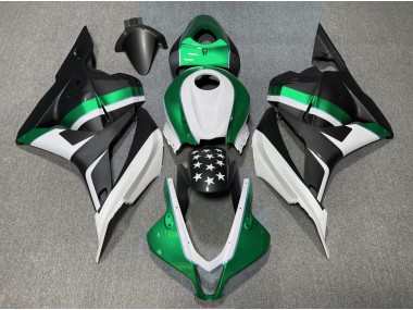 Étoile Noire Mate & Verte 09-12 Honda CBR600RR Carénage Moto